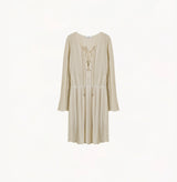 POINTELLE LONG-SLEEVE DRESS