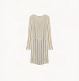 POINTELLE LONG-SLEEVE DRESS