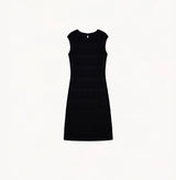 SATIN EMBOSSED DRESS