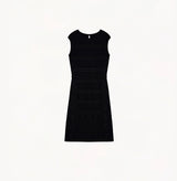 SATIN EMBOSSED DRESS