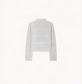 SATIN EMBOSSED COLLARED JACKET