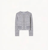 MULTICOLOR TWEED CREWNECK JACKET