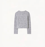 MULTICOLOR TWEED CREWNECK JACKET