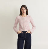 MULTICOLOR TWEED CREWNECK JACKET