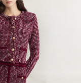 TWEED CREWNECK JACKET