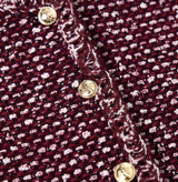 TWEED CREWNECK JACKET