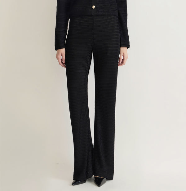 SATIN EMBOSSED TROUSERS