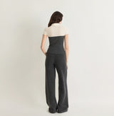 TEDDY BOUCLÉ WIDE-LEG PANTS