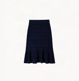CHECK MERMAID MIDI SKIRT