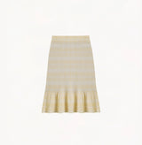 CHECK MERMAID MIDI SKIRT
