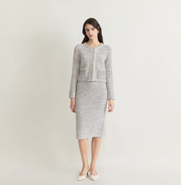 MULTICOLOR TWEED SKIRT