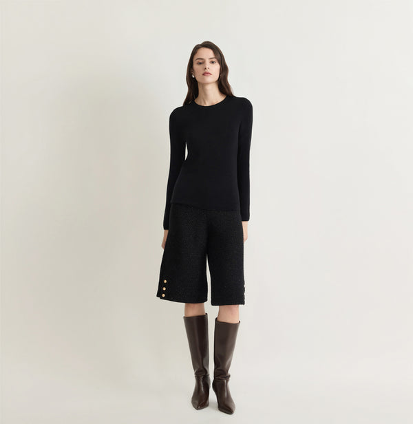 TWEED BERMUDA SHORTS