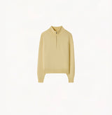 WOOL HALF ZIP SWEATER