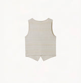 SHIMMER POINTELLE V-NECK VEST