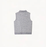 MULTICOLOR TWEED COLLARED VEST