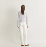 MULTICOLOR BUTTON-FRONT CREWNECK CARDIGAN