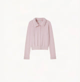DETACHABLE FUR-COLLAR CARDIGAN