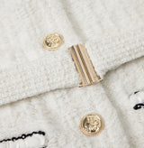 TWEED STAND-COLLAR JACKET