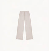 METALLIC-TRIM STRAIGHT-LEG PANTS