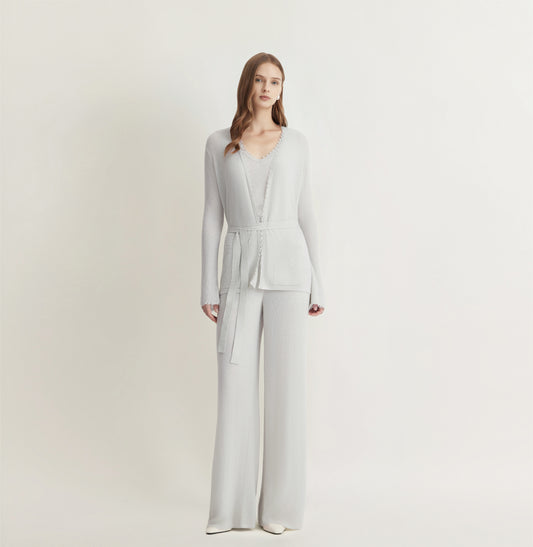 SHIMMER WIDE-LEG PANTS