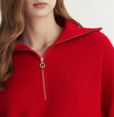 CASHMERE COLLARED SWEATER