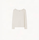 SHEER STRAIGHT-NECK TOP