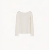 SHEER STRAIGHT-NECK TOP