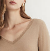 CASHMERE V-NECK TOP
