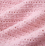 CROCHET-TRIM POINTELLE COLLARED VEST