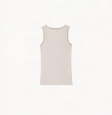 METALLIC-TRIM U-NECK TANK