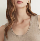 CASUAL PLUSH U-NECK TANK