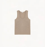 CASUAL PLUSH U-NECK TANK