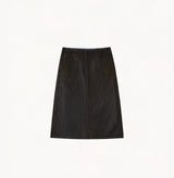 COATED DENIM SKIRT
