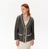 BOUCLÉ V-NECK JACKET