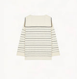 STRIPED SAILOR COLLAR SWEATER