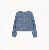 MULTICOLORED SEQUINED TWEED JACKET