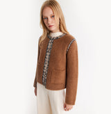 TEDDY BOUCLÉ TRIM JACKET