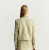 FANCY BOUCLÉ PLACKET JACKET