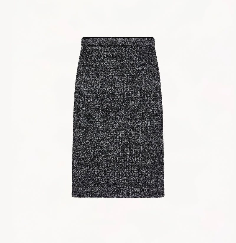 Metallic boucle skirt best sale