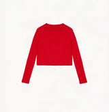 CASHMERE CABLE-KNIT CREWNECK CARDIGAN