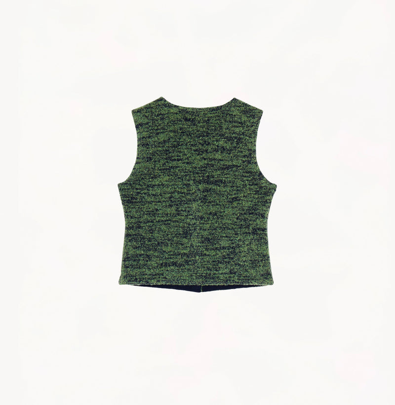 BOUCLÉ V-NECK VEST