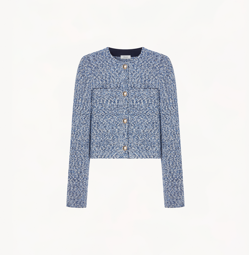 BOUCLÉ JACKET WITH POCKETS - Women – CRUSH Collection
