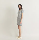 MULTICOLOR SHORT SLEEVE DRESS