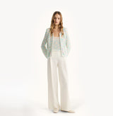 COLOR-DOTTED TWEED JACKET