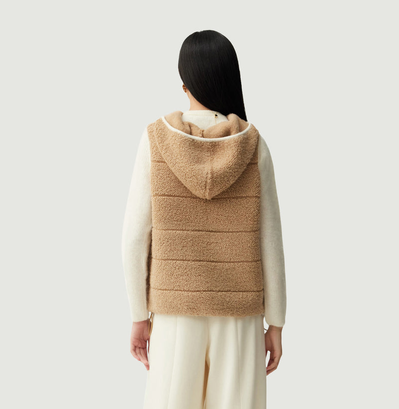 TEDDY BOUCLÉ HOODED GILET