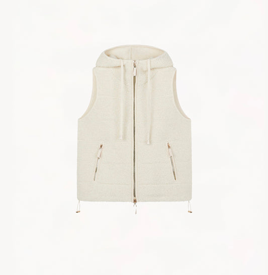 TEDDY BOUCLÉ HOODED GILET