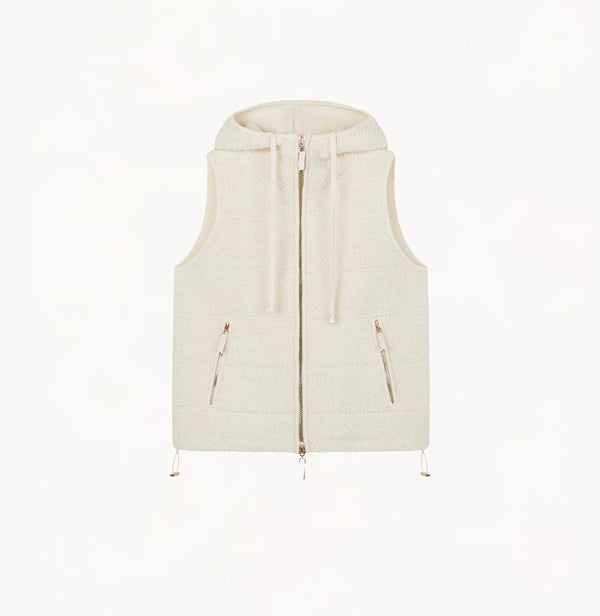 TEDDY BOUCLÉ HOODED GILET