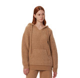 HOODED TEDDY BOUCLÉ CASUAL SWEATSHIRT