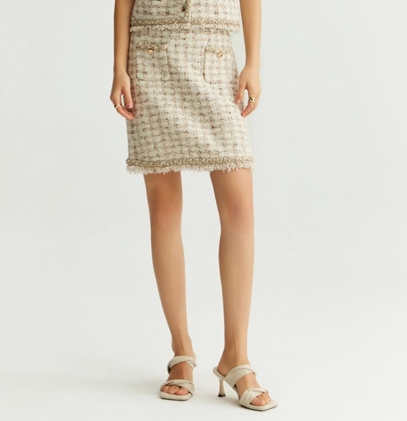 HOUNDSTOOTH SKIRT