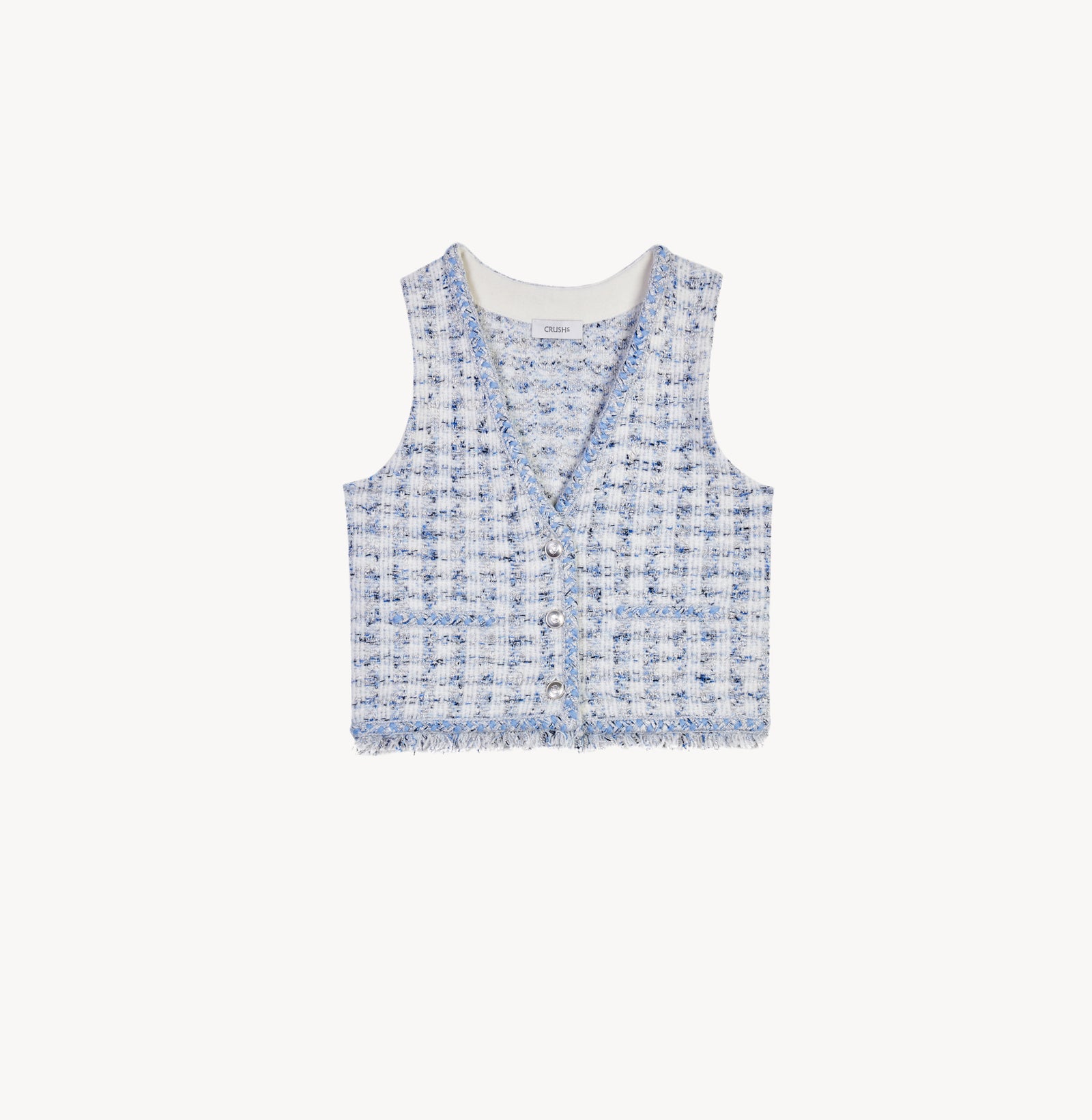 HOUNDSTOOTH SWEATER VEST V-NECK – CRUSH Collection